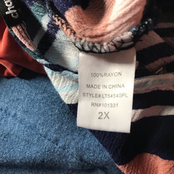 Striped Crop Front Tie Top - Picture 7 of 7